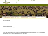 6 Days Maasai Mara/Lake Nakuru/Amboseli National Parks safari