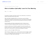 What is Goddess Spirituality: Learn the True Meaning   Blog About Spir