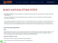 BLACK NATURAL STONE STEPS | JUNO STONE PAVING