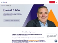 Dr. Joseph A. De Feo | Juran Institute, An Attain Partners Company