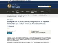  District of Puerto Rico |  Comptroller of a Non-Profit Corporation in