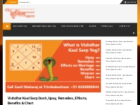 Vishdhar Kaal Sarp Dosh, Upay, Remedies, Effects, Benefits   Chart