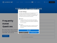 TERMS AND CONDITIONS - Kadence WP
