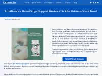 Altai Balance Real Review, Scam, Ingredients, Sugar Support