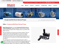 Buy Compressed Air Driven Vacuum Pumps in India - Kalbro