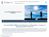 Irreconcilable Differences Divorce- Maryland