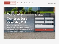 Kanata Concrete | Concrete Contractors