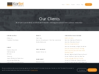 Clients List of Brands and Organizations - KarBel Multimedia