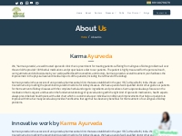 About Us - Karma Ayurveda
