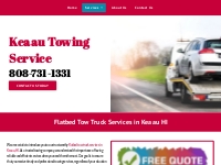       Flatbed Tow Truck | Tow Truck Service | Keaau HI