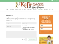 Feedback - Kefir Culture Natural, Home of the Kefir Maker