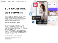 Buy Facebook Live Viewers, Buy FB Live Views, Buy Facebook Video Views