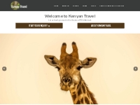 Kenyan Travel - Let us book you seat in the Theatre of Wild Animals