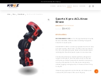 Sportz X-Pro ACL Knee Brace - KGOI