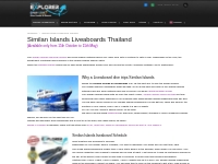 Similan Islands Liveaboards | Diving Liveaboards to Similan Thailand