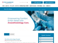 Best Anaesthesiology Hospital in Hyderabad | KIMS-SUNSHINE Hospitals, 