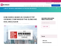 Kinex Media Named As Canada’s Top Growing Companies By The Globe And M