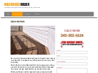 Deck Repair, Deck Staining Services, Kingston, Ontario
