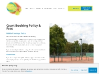 Court Booking Policy and Fees | Kingston Riverside Club | Lawn Tennis 