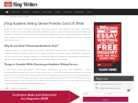 Best Academic Writing Service to Help UK Students - King Writers