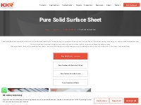 Pure Solid Surface Sheet - Kingkonree