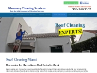 Roof Cleaning Miami | Soft Washing   Pressure Cleaning Of Roofs- Klean