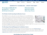 Bankruptcy Counseling Certificates  