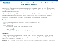 Fee Waiver Policy  