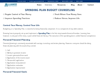 Spending Plan Budget Counseling  