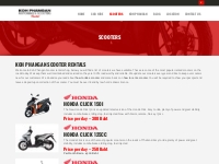 Koh Phangan Rentals, Scooter Hire, Tik Motorbike Shop