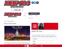 Lotus Community | KOMP 92.3FM | The Rock Station