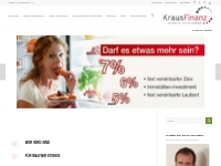 Kraus Finanz empfiehlt: Geld in Sachwerte anlegen