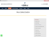 Brass Cabinet Handles Manufacturer - Krishu Hardware