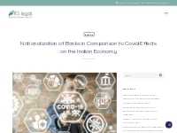 Nationalization of Banks in Comparison to Covid Effects on the Indian 