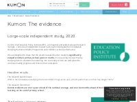 Kumon: The evidence - Kumon UK