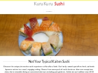 KuruKuru Sushi: Unique Conveyor Belt Dining Experience