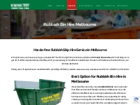 Rubbish Removal   Collection Melbourne - Rubbish Skip Hire | Waste Dis