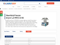 Manifold Freeze Dryer LZ-MFD-A110 | Labozon
