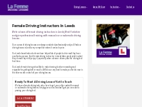 Female Driving Instructors | Leeds | Driving School