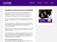Driving Lessons in Wakefield | Female Driving Instructors
