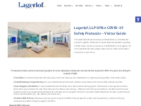 Visitor Guide – COVID Safety Protocol | Lagerlof
