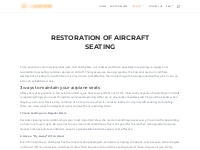 Restoration of Aircraft Seating   LA Leather Repair