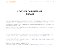 Leather Car Interior Repair   LA Leather Repair