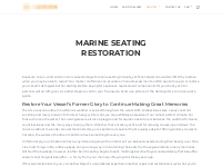 Marine seating and molding restoration   LA Leather Repair