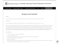 Laneway Housing Tenant Placement Services