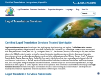Legal Translation Services by Certified Translators Worldwide