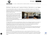 Las Vegas, Custom Cabinets and Kitchen Cabinets with Custom Kitchen Ca