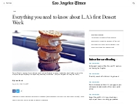 Everything you need to know about L.A.'s first Dessert Week - Los