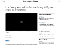 L.A. County set to build its first new freeway in 25 years, despite ma