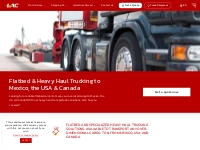 Flatbed to Mexico, USA, Canada | Heavy Haul Trucking | LAC